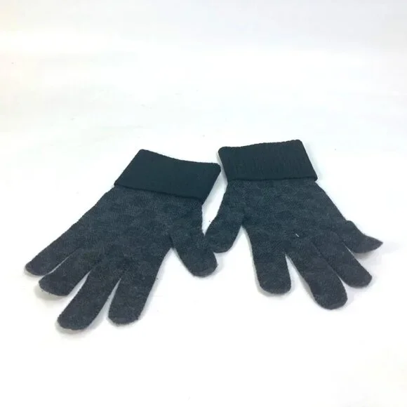 LOUIS VUITTON M77992 Damier Graphite Gon neopetite damier gloves wool Black